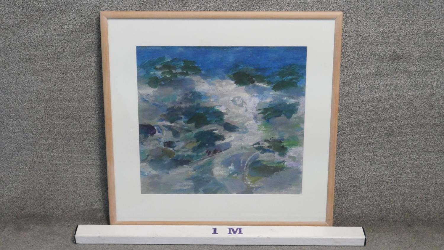 Clement McAleer (1949-) A framed and glazed abstract acrylic on paper. Signed and dated by artist. - Image 2 of 4