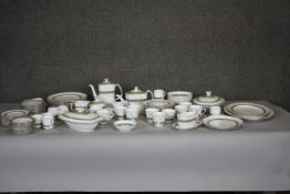 A Royal Doulton Rondelay pattern porcelain twelve person part dinner service. 102 Pieces in total.