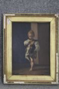 After Bartolomeo Schedoni- A gilt framed 19th century oil on board, portrait of a boy. Unsigned. H.