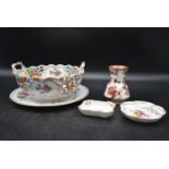 A collection of early 20th century chinaware. To include serving bowl, serving plate, two small
