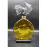 Guerlain - A large door display perfume bottle with abstract grey glass stopper. H.43 W.22cm