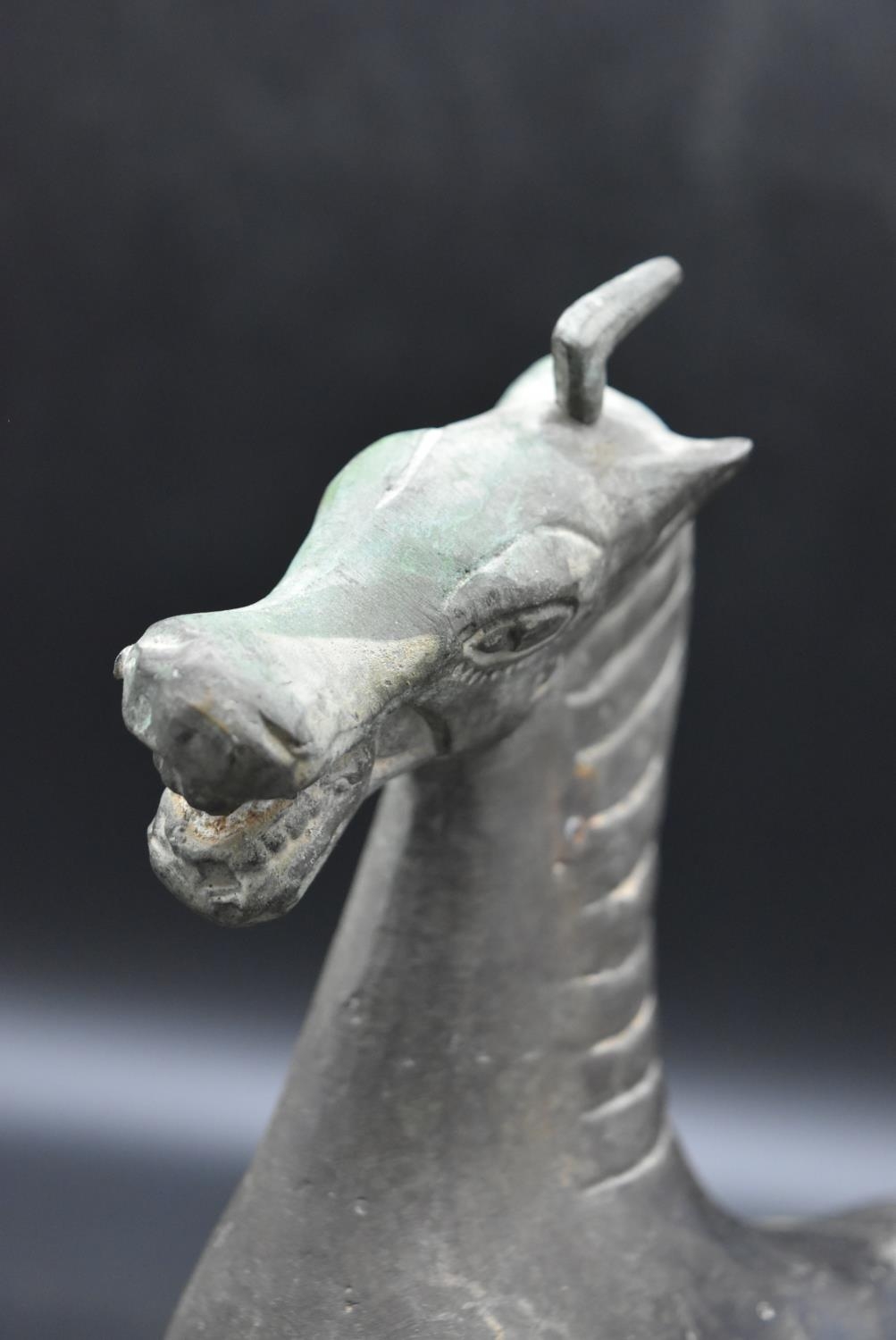 The Flying Horse of Gansu - Han dynasty (25-100ad) A Chinese Bronze horse in a flight treading on - Image 5 of 11