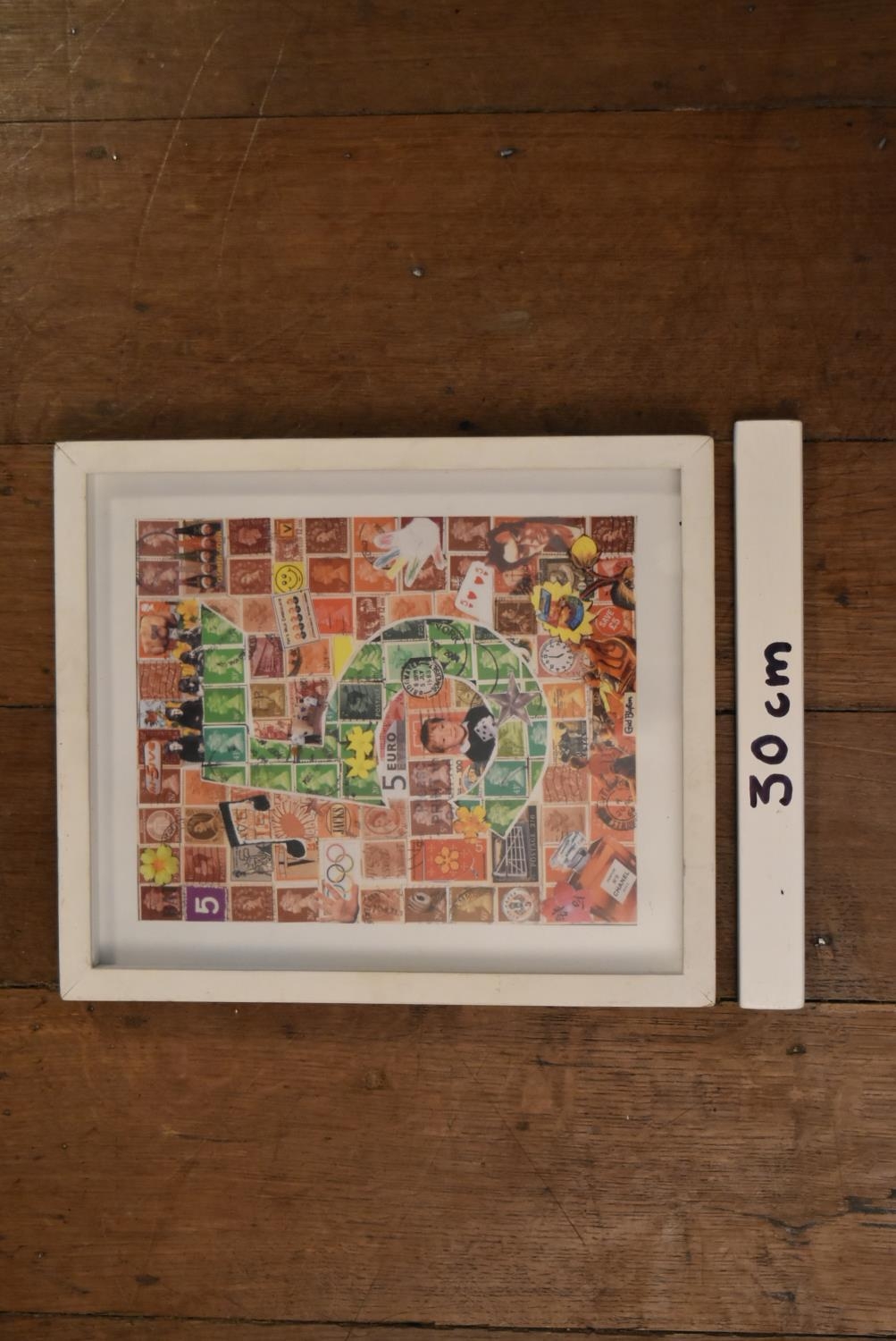 A framed and glazed limited edition print of a collage by artist Andrew Barrow Titled '5' along with - Image 8 of 8