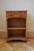 A Georgian style yew wood side cabinet. H.71 W.46 D.26cm