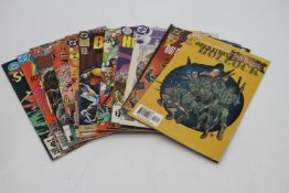 A collection of eleven vintage DC comics. Including Birds of Prey, Shazam, Adventures in the Rifle