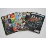 A collection of ten vintage comics. Including Dv8, Eagle Comics Robohunter, Valiant comics Solar,