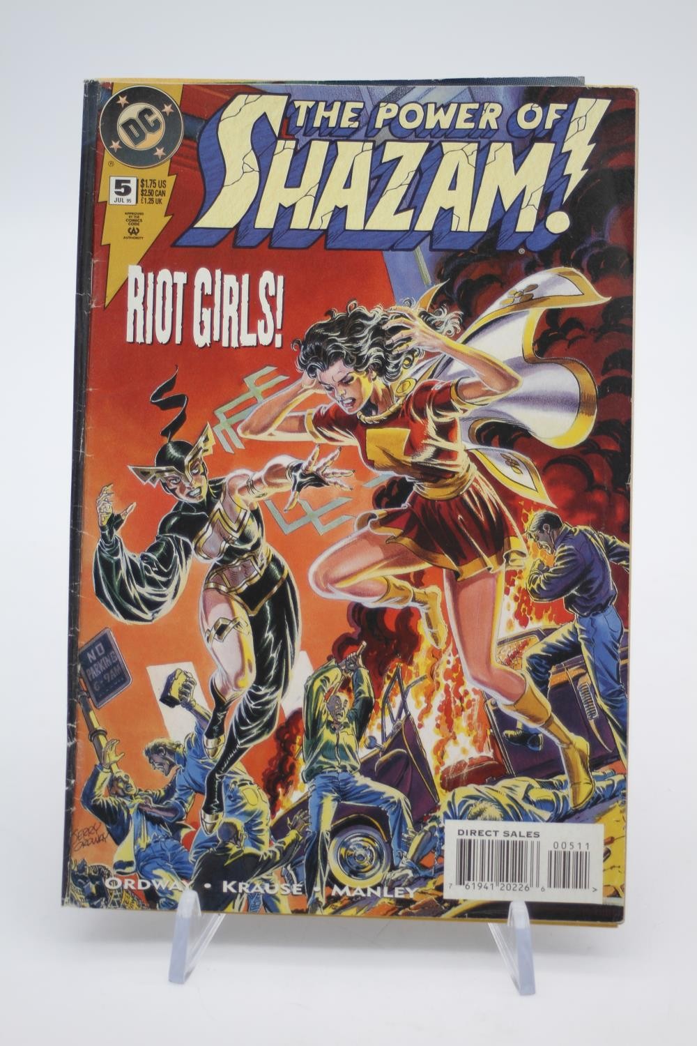 A collection of eleven vintage DC comics. Including Birds of Prey, Shazam, Adventures in the Rifle - Image 3 of 4