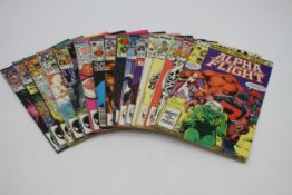 A collection of sixteen vintage Marvel Alpha Flight comics, 1983 AND 1984, editions, 2,3,4,5,6,7,8,