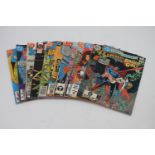 Twelve vintage DC comics. Including The Phantom Stranger, Justice League America, Scalphunter and