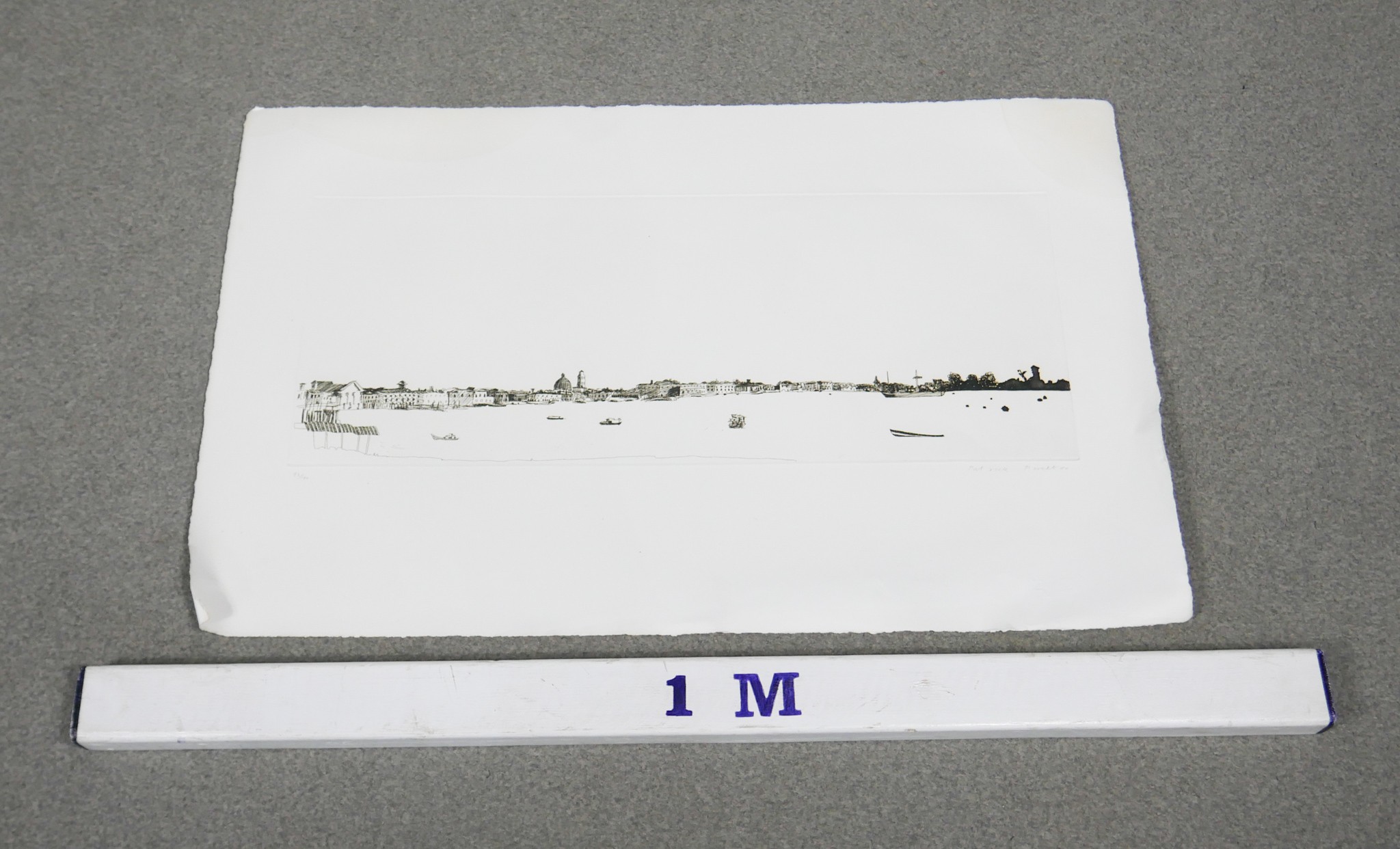 A signed limited edition etching by British artist Patrick Procktor of Venetian Skyline from the - Image 2 of 5