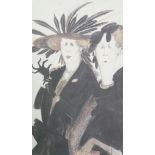 Sue Mccartney Snape- An unframed signed limited edition print titled 'Two Old Birds', edition 194/