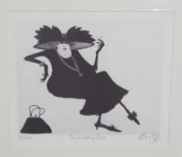 Sue Mccartney Snape- An framed signed limited print titled ' The Wedding Guest', edition 118/600.