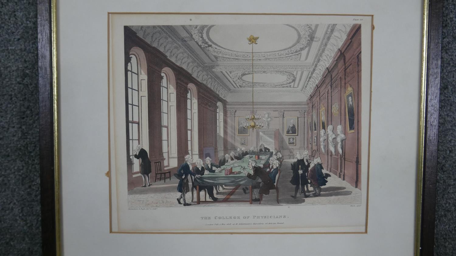Three framed and glazed 19th century hand coloured engravings. One of London University, College - Image 5 of 8