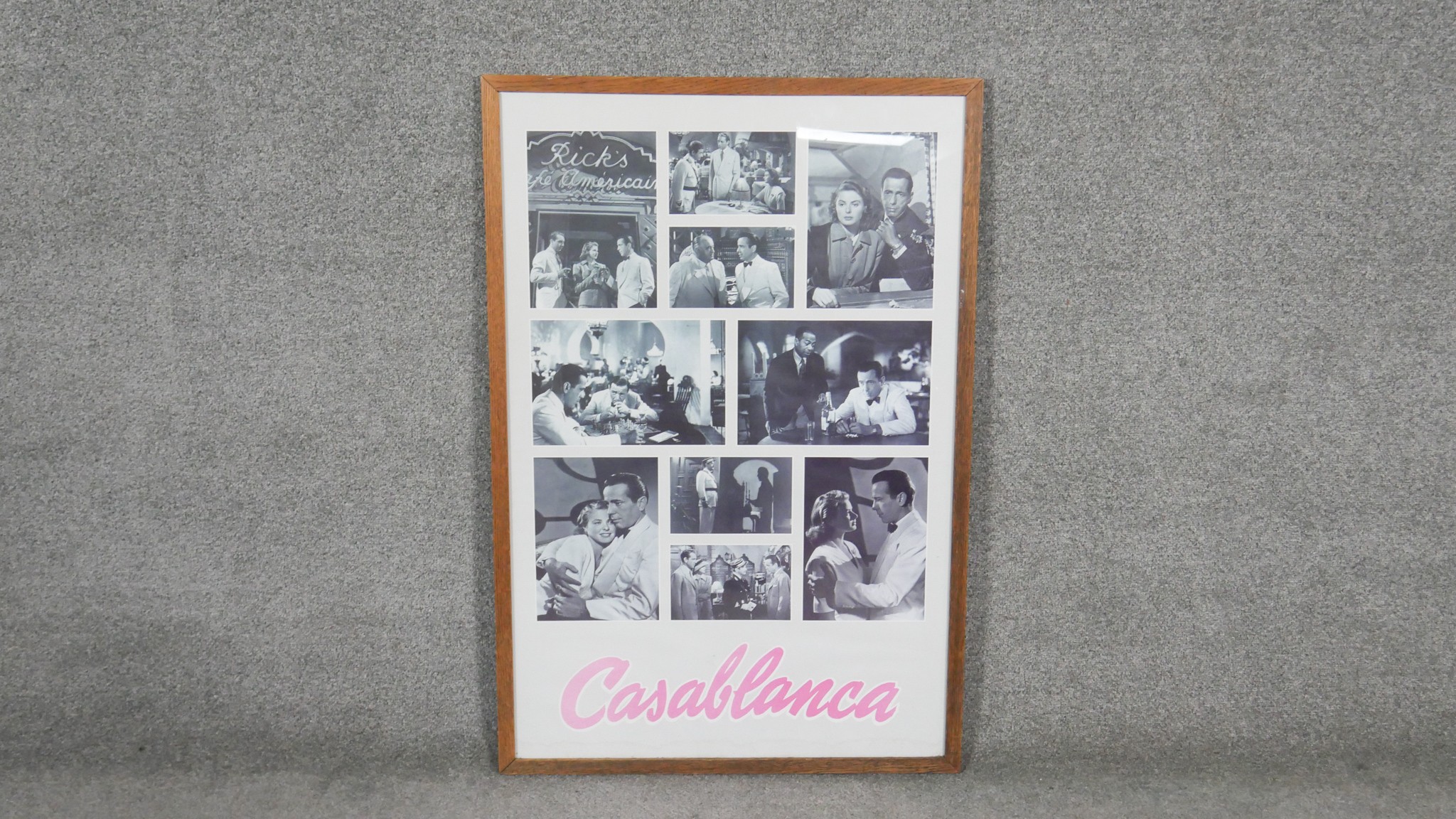 A framed and glazed Casablanca poster. H.96 W.64cm - Image 2 of 4
