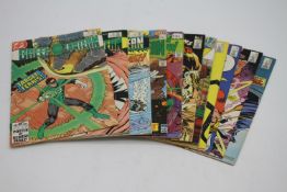 A collection of eleven vintage DC comics. Including DC, no 1 edition, 1985, Green Lantern 1986,