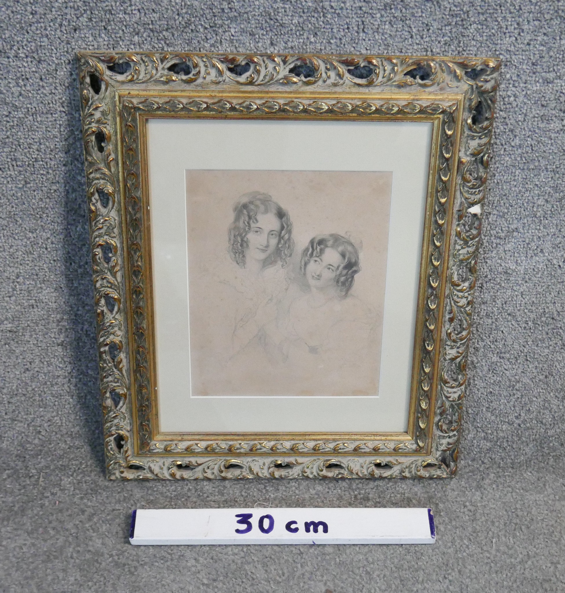 After Charles Wentworth Wass- A gilt framed and glazed 19th century stipple engraving of two - Image 3 of 3