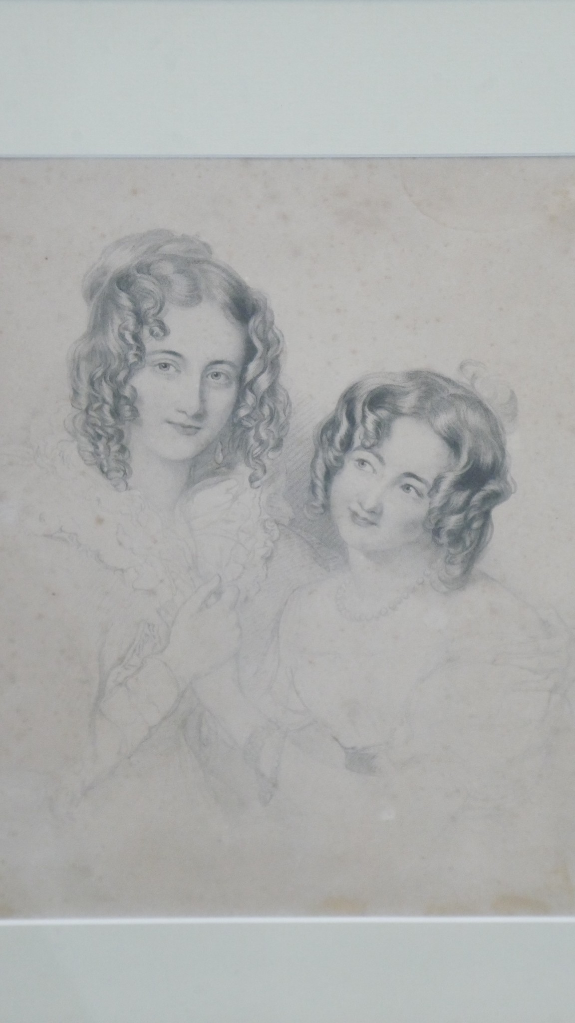 After Charles Wentworth Wass- A gilt framed and glazed 19th century stipple engraving of two