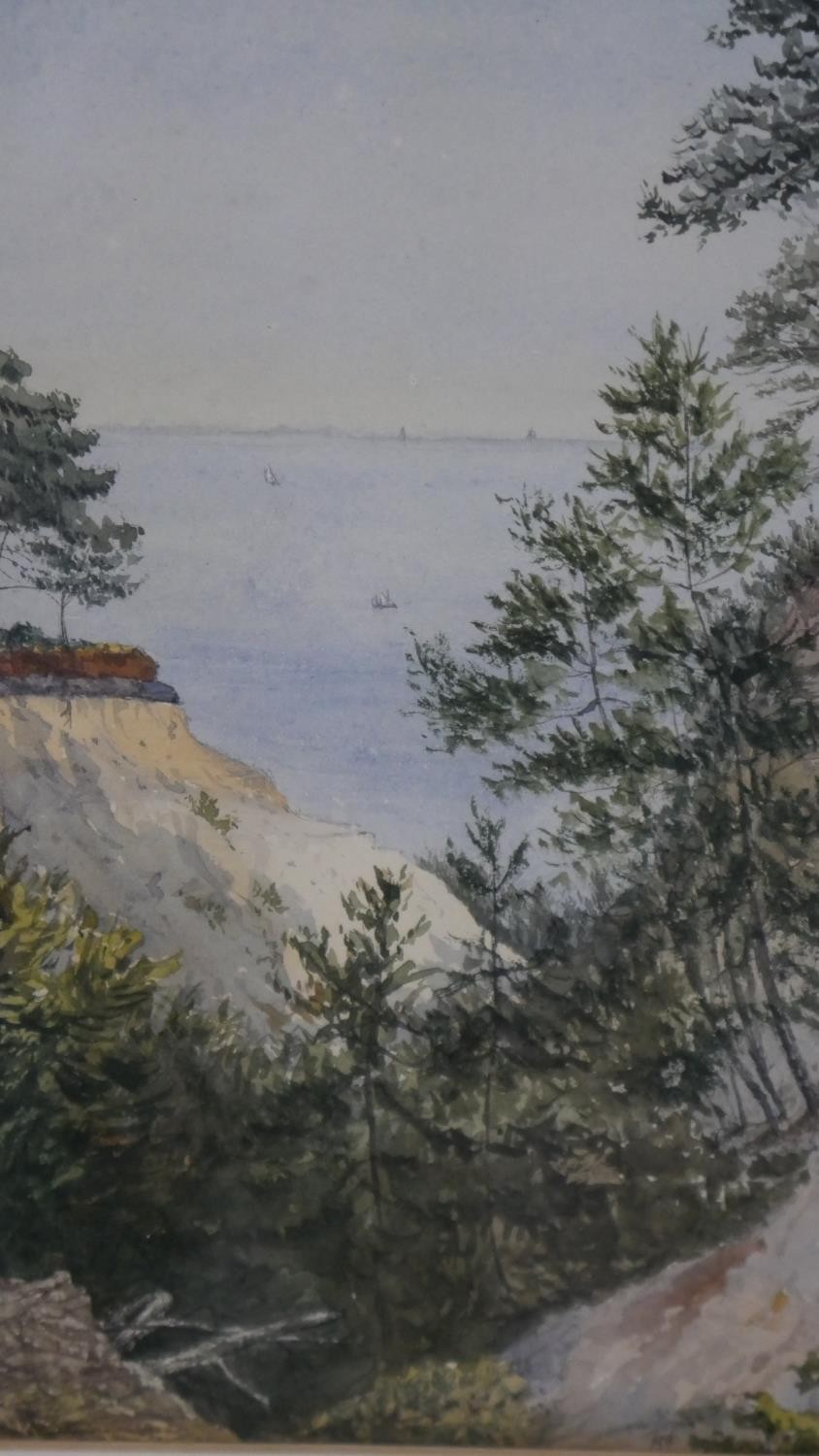 Horace Decimus Fellowes. A framed and glazed 19th century watercolour of Branksome. Inscribed and