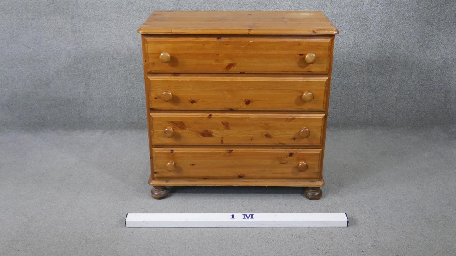 A contemporary Victorian style pine chest. H.86 W.86 D.43cm - Image 6 of 6