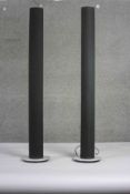 A pair of Bang & Olufsen Beolab 6000 speakers. Type No 6822, Serial No 13546193.