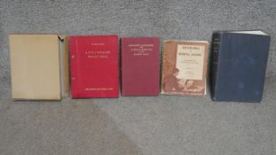 Four antique and vintage medical books. Including The war office A Field Surgery Pocket Book,