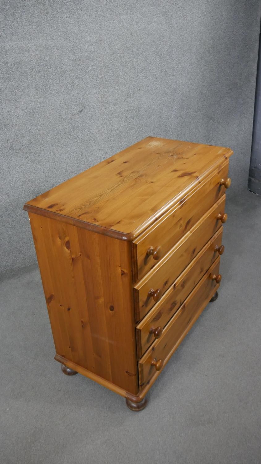 A contemporary Victorian style pine chest. H.86 W.86 D.43cm - Image 2 of 6