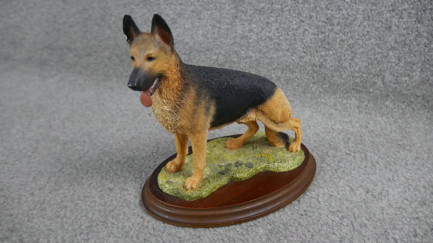 Four hand painted resin figures of various animals, makers stamps to the bases. Including a German - Image 4 of 8