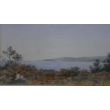 Louisa Emily Fellowes. A framed and glazed 19th century watercolour of Branksome. Inscribed and