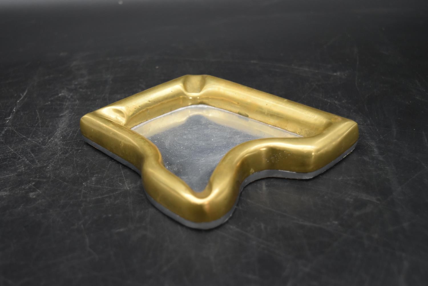 David Marshall - A set of four contemporary aluminium coasters with brass surround, handcrafted in a - Image 7 of 10