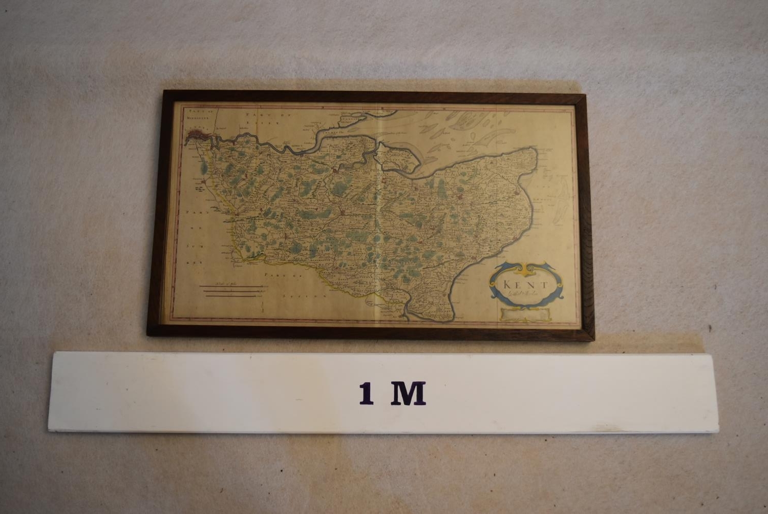 Two 20th century maps. To include a framed and glazed map of Kent along with an unframed map of - Image 10 of 10