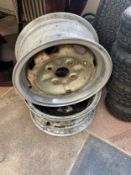 Two Maserati 3500 GT 1958 Borrani Alloy wheels, size 15 x 6L Record - Turbo Sport