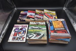 A collection of 1981-1989 Road & Track Magazines. (42)