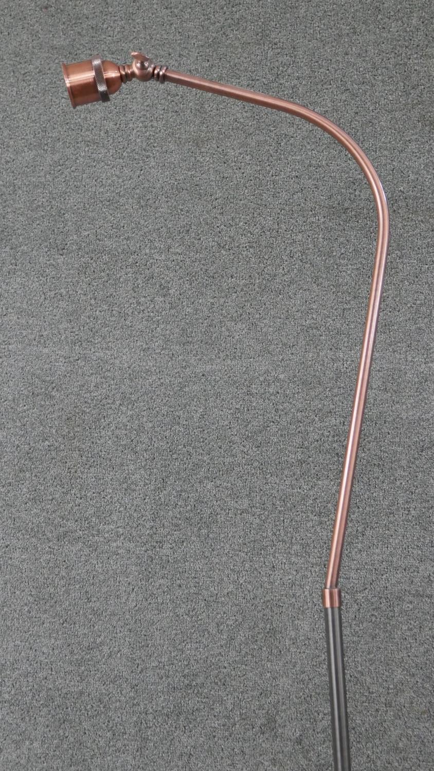 A John Lewis & Partners Baldwin floor lamp in copper. (no shade) H.153cm - Image 3 of 4