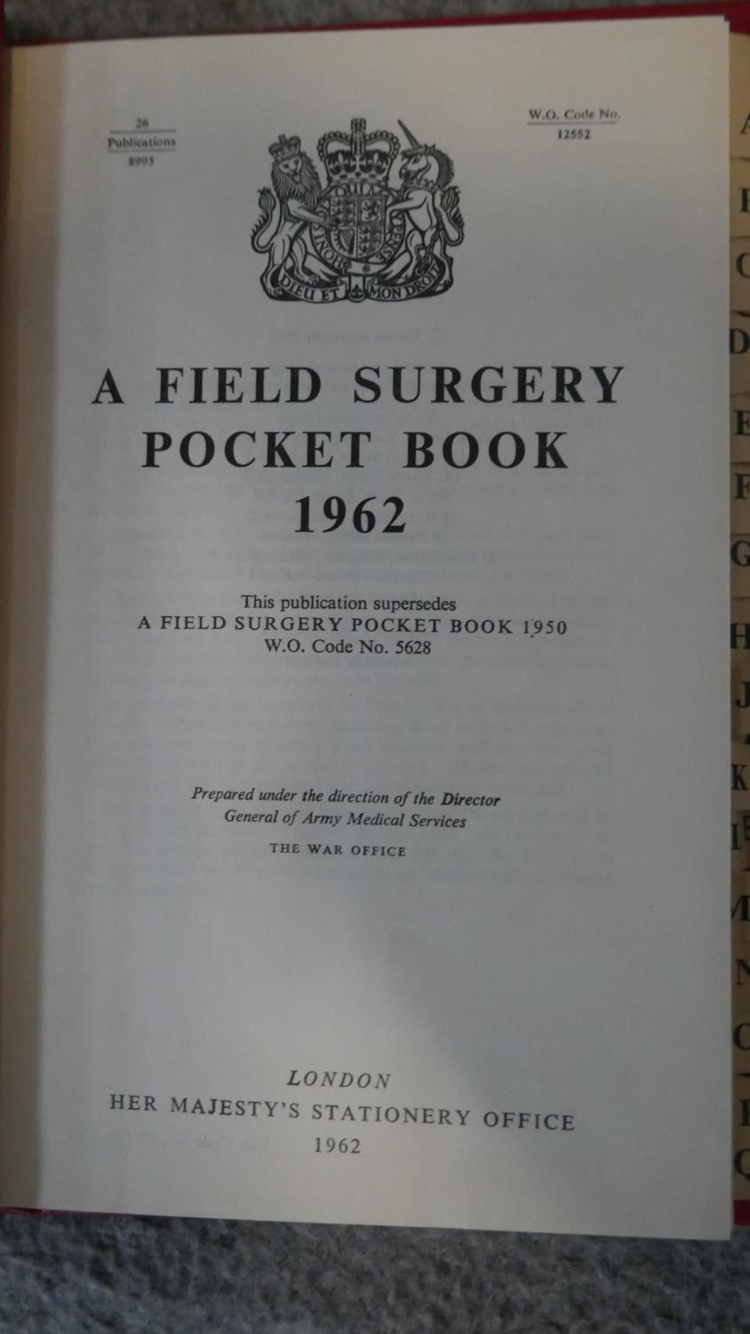 Four antique and vintage medical books. Including The war office A Field Surgery Pocket Book, - Image 7 of 8