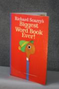 A giant hard back vintage 'Biggest Word Book Ever By Richard Scarry' H.61 W.40cm