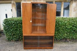 A 1960's vintage teak bookcase.