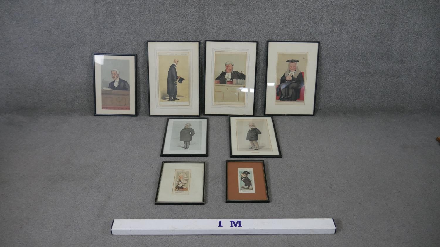 Eight framed and glazed 20th century coloured caricature prints. Including six Vanity Fair prints - Image 2 of 11