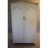 A mid century Olympus wardrobe with fitted interior. H.192 W.106 D.54cm