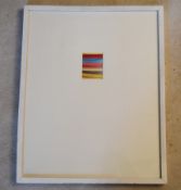 A framed and glazed limited edition digital print, John Hodder, Striped Delhi, label to reverse. H.