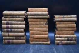 A miscellaneous collection of 19th century leather bound books to include; History of our Own Times,