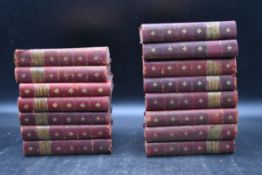 A miscellaneous collection of 19th century leather bound books, various works of William