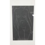 Eric Gill (1882 - 1940) A framed and glazed woodblock print from the series Twenty-Five Nudes.