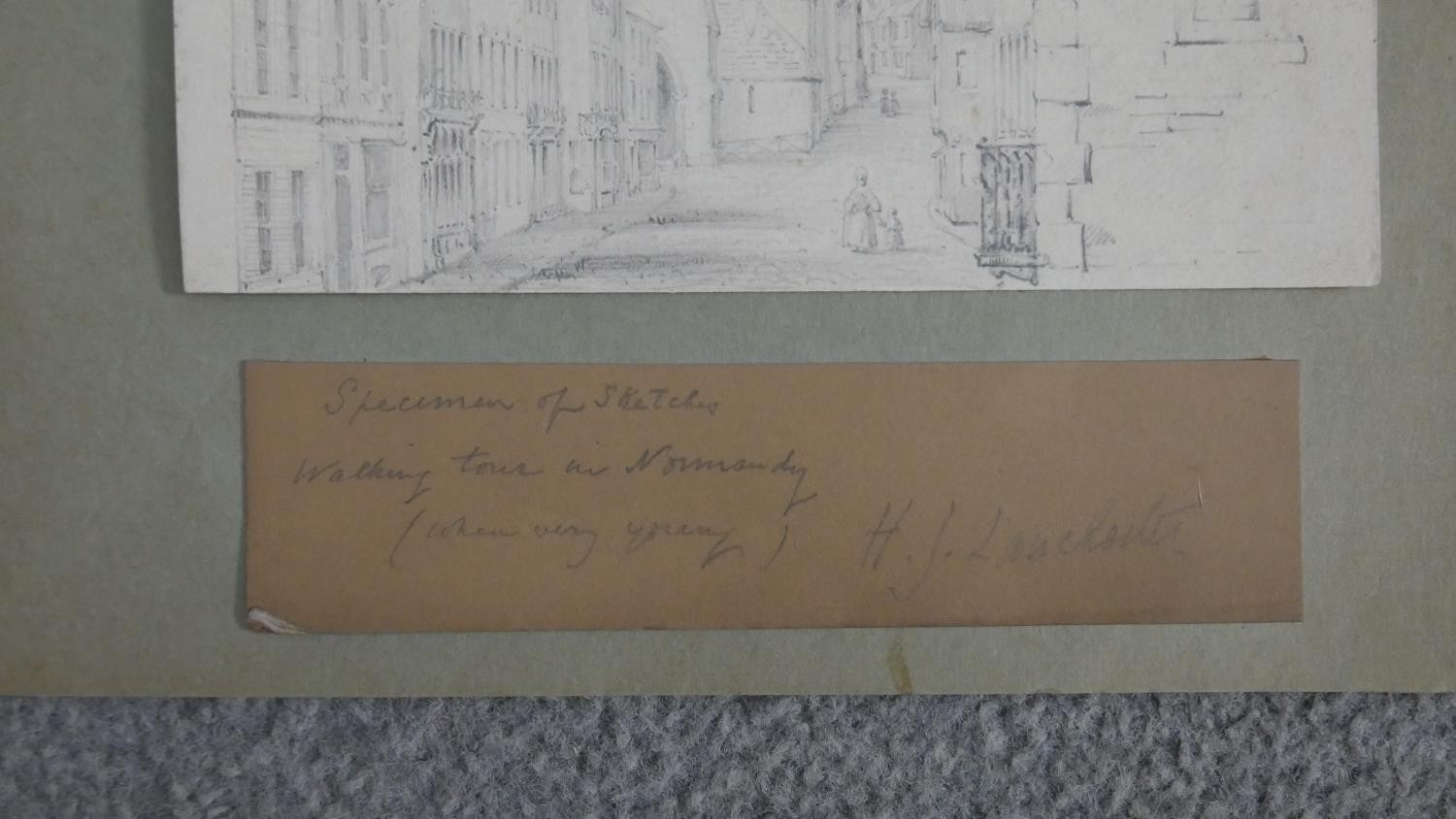 Arthur Hopkins (1848 - 1930) An unframed pencil drawing from Whitby Sketchbook, along with a - Image 3 of 6