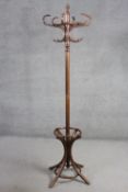 A 19th century style bentwood coatstand. H.190 Diam. 40 cm.