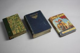 Three early 20th century books. Inlcuding Son of Empire by Nella Braddy, Tennyson and a book of maps