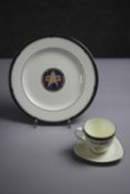 A Pfaltzgraff limited edition, 1477/3000 bone china cup, saucer and plate set, USS Enterprise NCC-