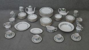 A twelve person part Royal Doulton 'Tapestry' pattern dinner service. Includes twelve dinner plates,