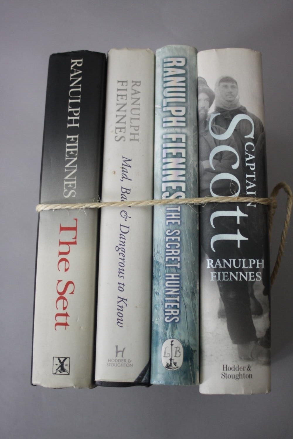 Four hardback Ranulph Fiennes books. Including Captain Scott (1st edition), The Sett (signed), - Image 2 of 3