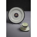 A Pfaltzgraff limited edition, 1477/3000 bone china cup, saucer and plate set, USS Enterprise NCC-