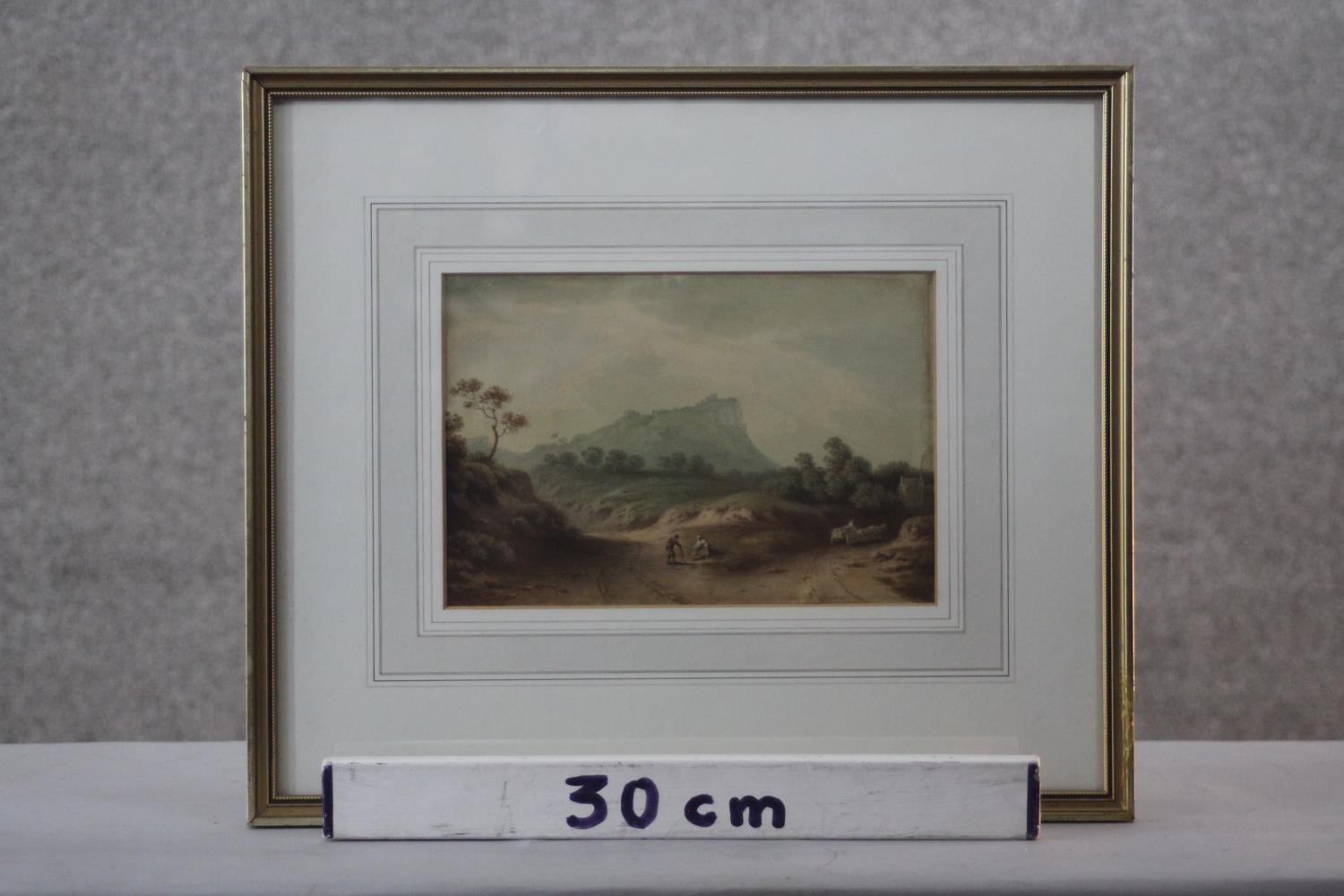 After Francis Nicholson (1753 - 1844) A 19th century framed and glazed watercolour, mountain - Image 2 of 5